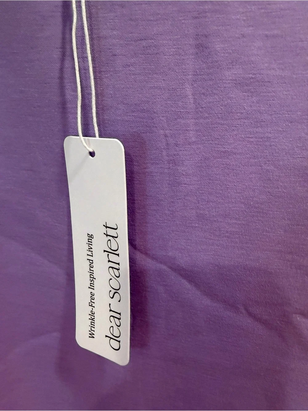 NWT Dear Scarlett  Lavender Button-Shoulder Shift Dress Microfiber Sz L